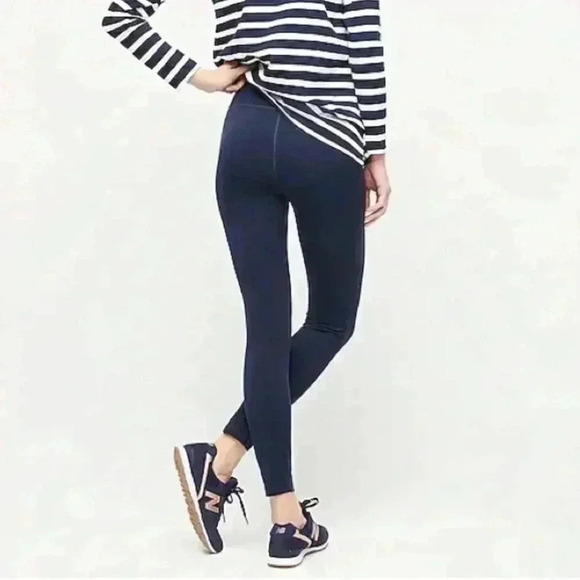 J.Crew High-Rise 7/8 Leggings in Signature Flex Navy Blue Size Large- B32 - Picture 3 of 12